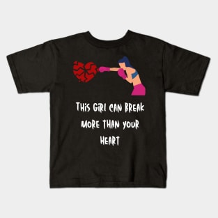 This girl can break more than your heart dark Kids T-Shirt